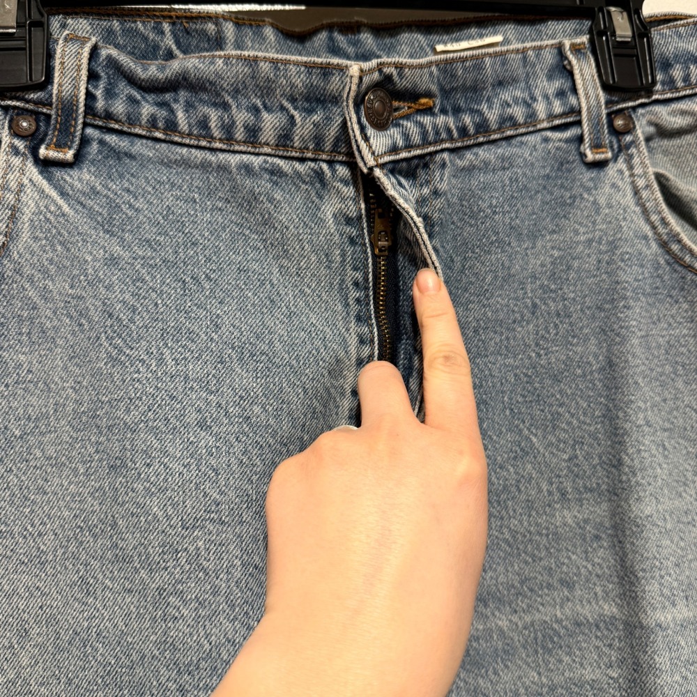 VTG 90s Levi's 545 Mens Jeans W40 L36 Light Wash Straight Leg Denim Pants Casual - Picture 8 of 13
